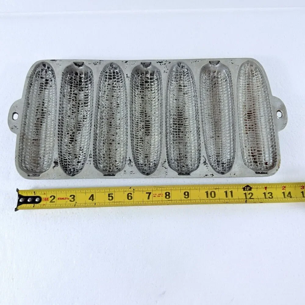 Vtg Wagner Ware Krusty Korn Kobs 456 Cast Aluminum Senior Cornbread Pan RARE